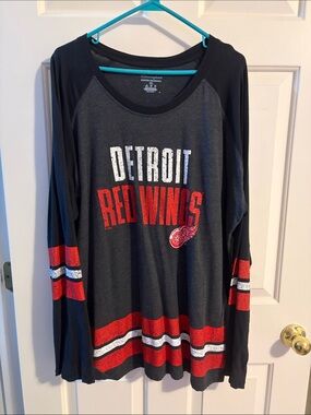 Champion Authentic Athleticwear Tee - Black with Red & Blue Logo